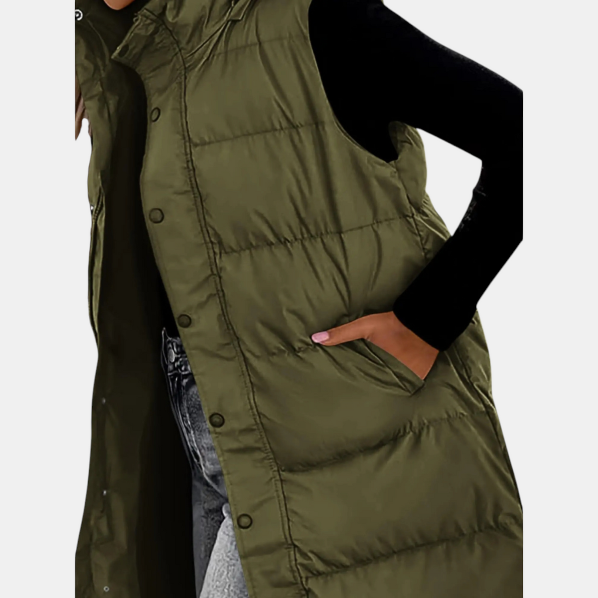 AUDREY | Maxi Hooded Puffer Gilet