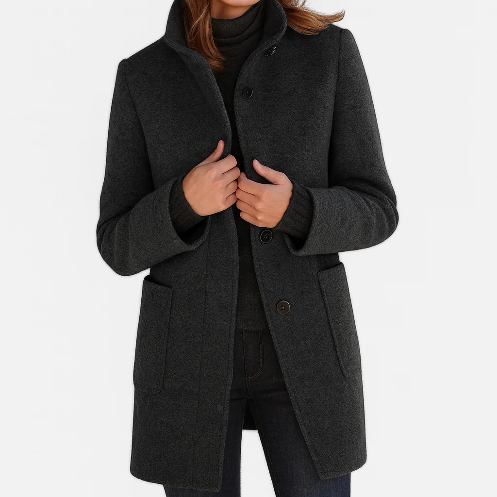 Eleonora | Funnel Neck Coat